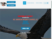 Tablet Screenshot of americanintegritycourses.com